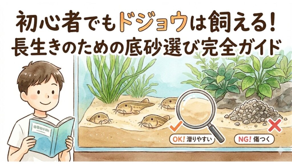 初心者でもドジョウは飼える！長生きのための底砂選び完全ガイド