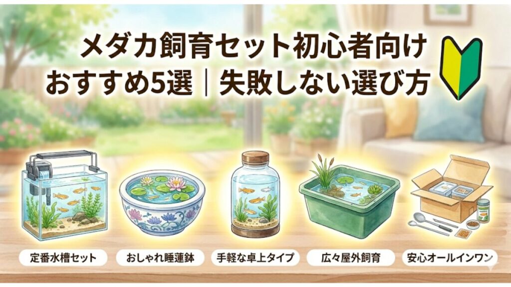 メダカ飼育セット初心者向けおすすめ5選｜失敗しない選び方