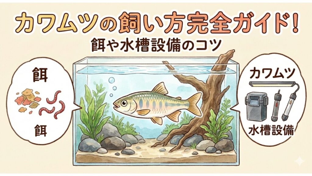 カワムツの飼い方完全ガイド！餌や水槽設備のコツ