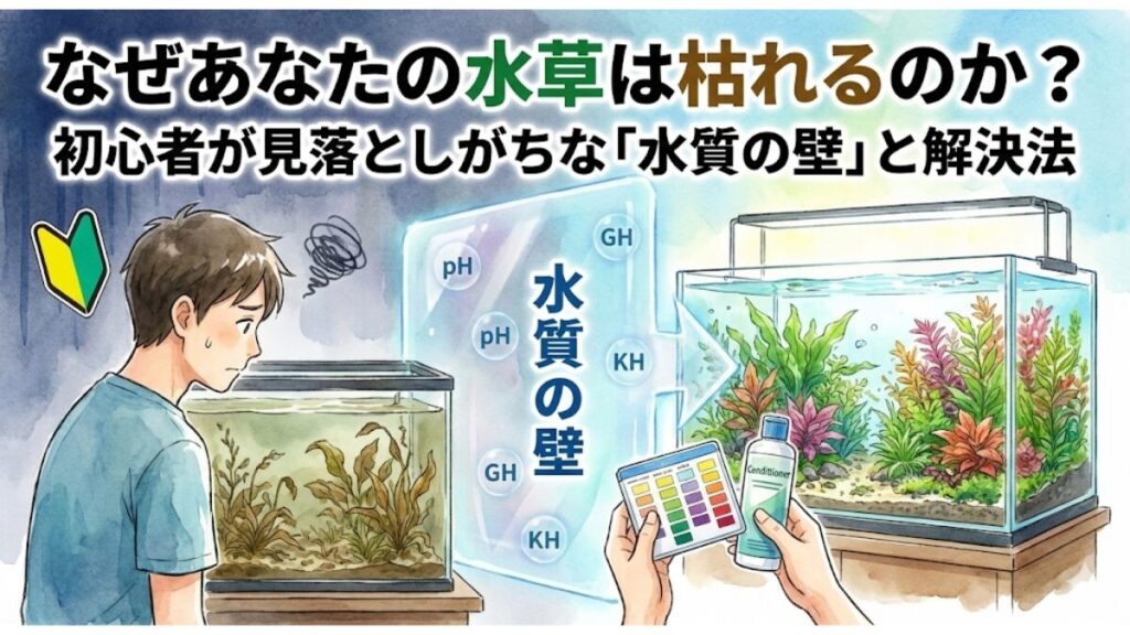 なぜあなたの水草は枯れるのか？初心者が見落としがちな「水質の壁」と解決法