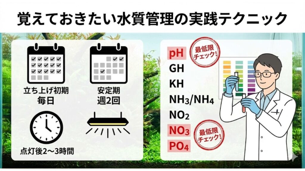 水質測定の正しいタイミングと頻度