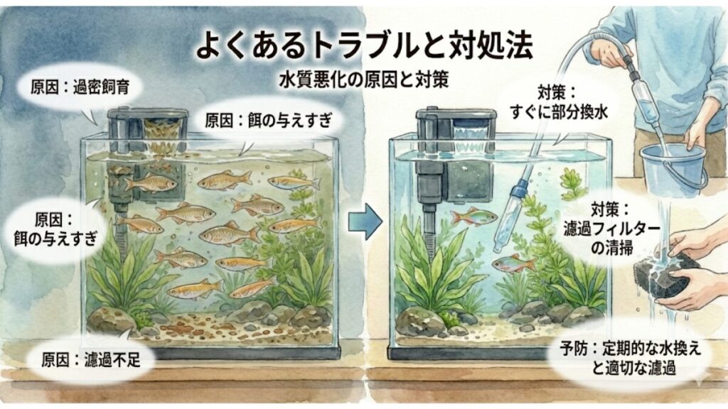 水質悪化の原因と対策