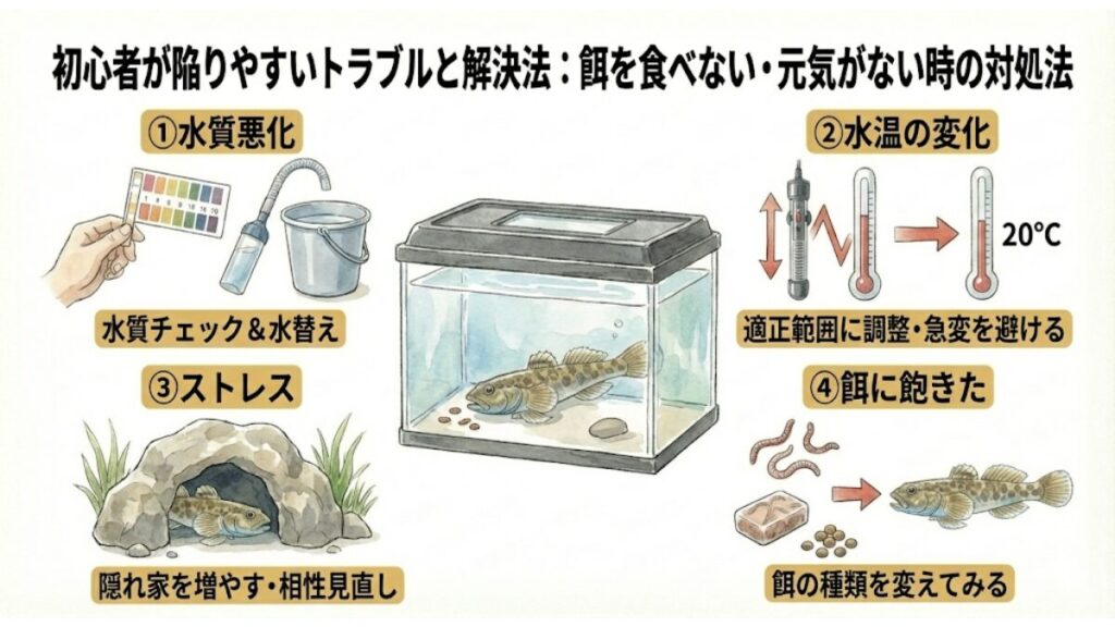 餌を食べない・元気がない時の対処法
