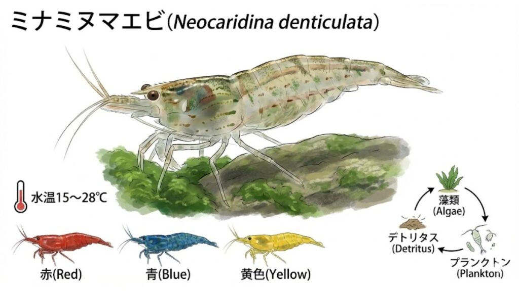 ミナミヌマエビってどんな生き物？基本的な特徴