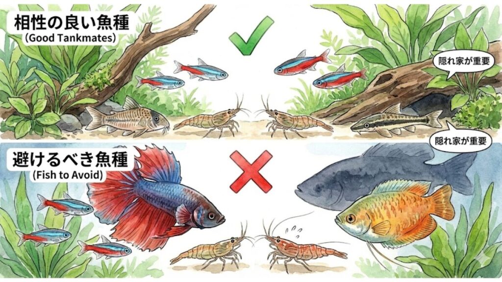 他の熱帯魚との相性は？混泳時の注意点
