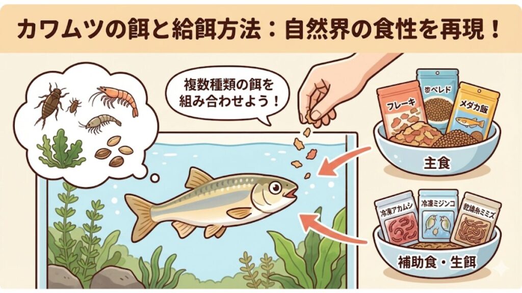 自然界での食性と飼育下での餌選び