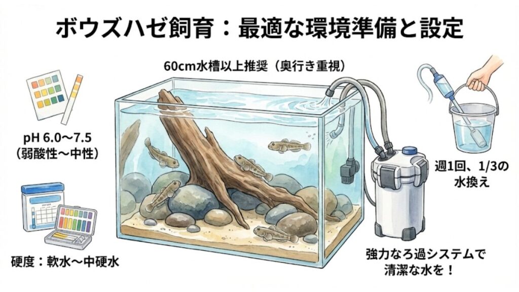 最適な水槽サイズと水質管理