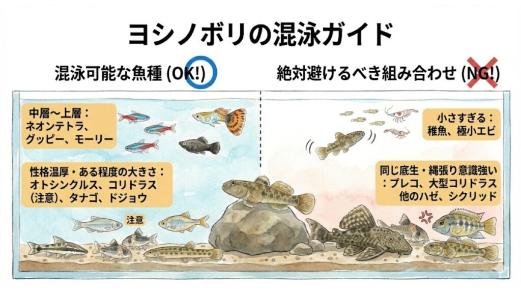 混泳可能な魚種と絶対避けるべき組み合わせ