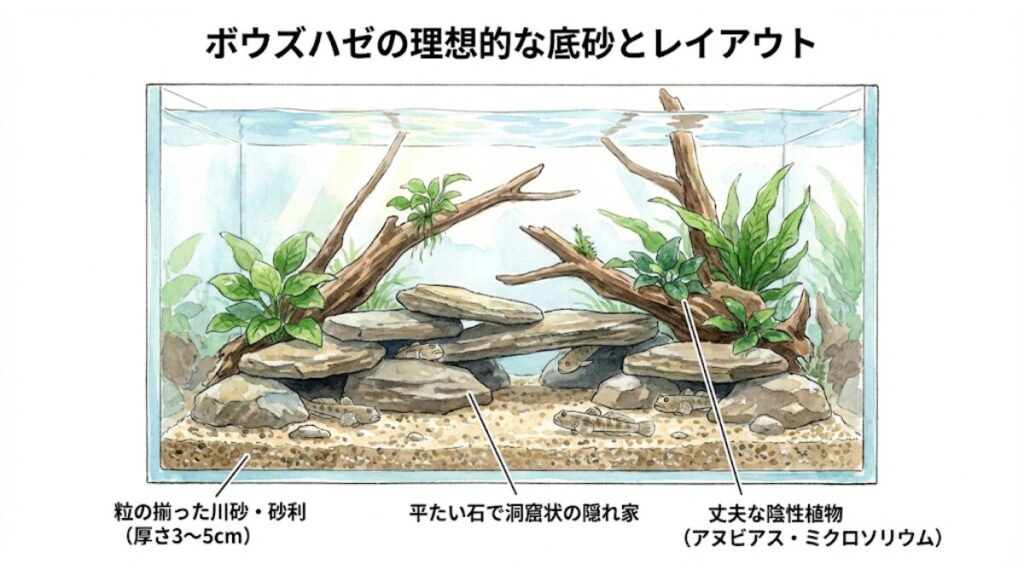 底砂とレイアウトのポイント