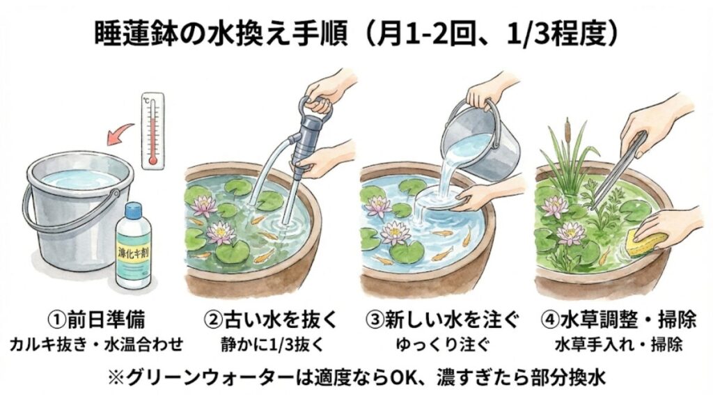 水換えのタイミングと正しい方法