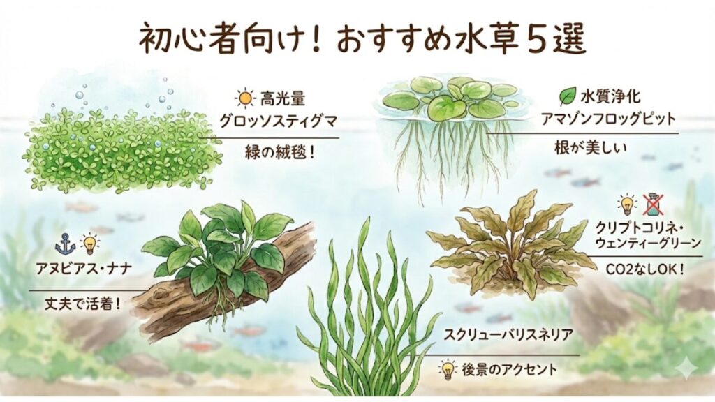 おすすめ水草 5選