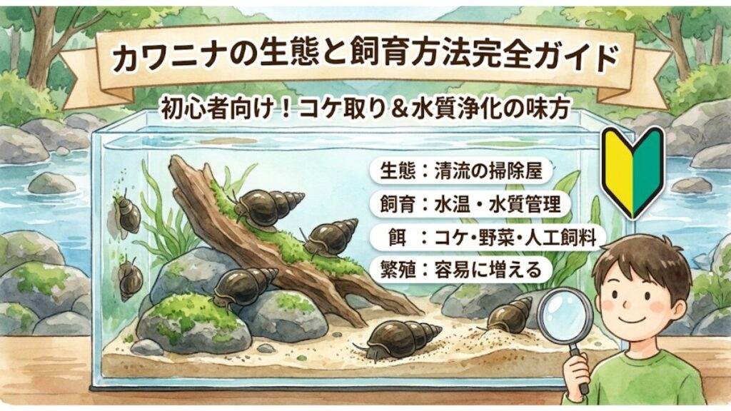 カワニナの生態と飼育方法完全ガイド｜初心者向け
