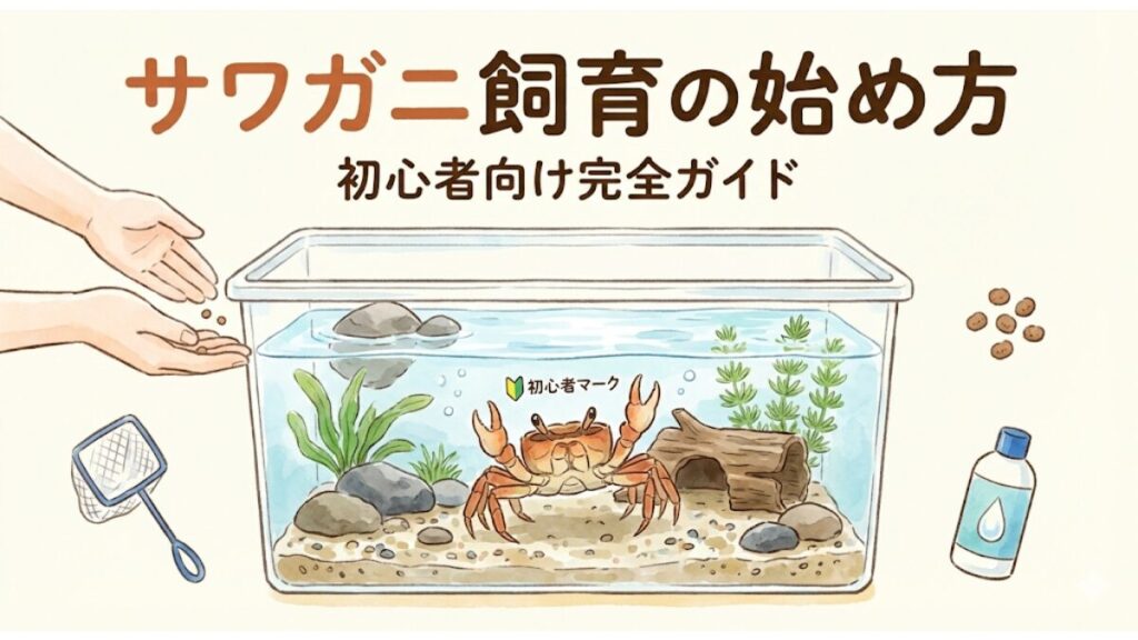 サワガニ飼育の始め方｜初心者向け完全ガイド