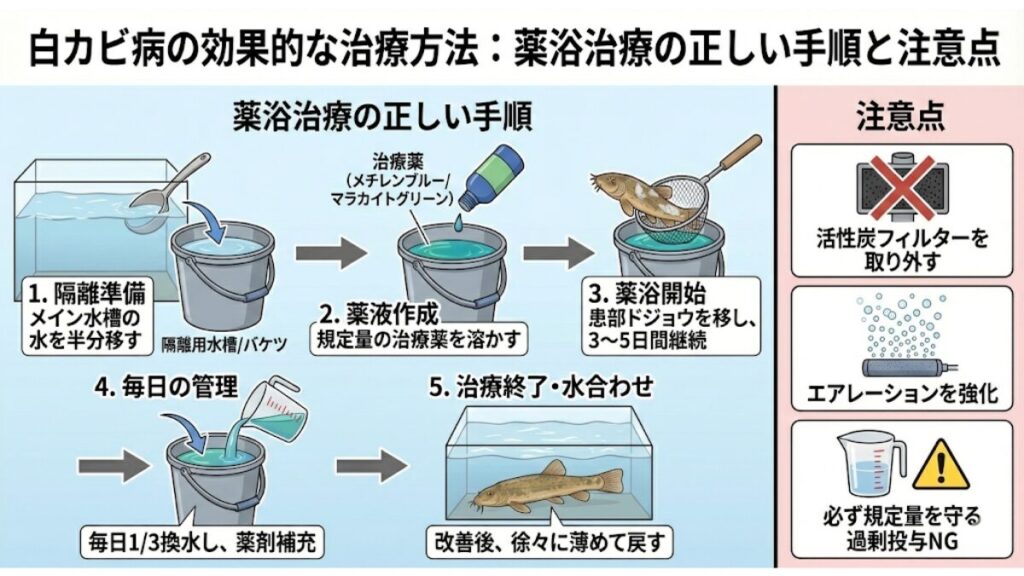 薬浴治療の正しい手順と注意点