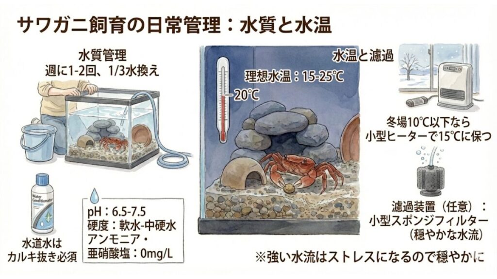 水質管理と水温調整の方法